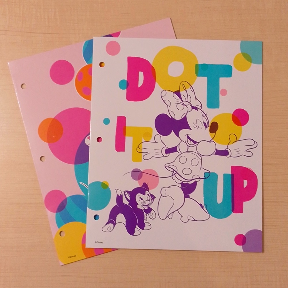 *2/$10* 2 Disney Minnie Mouse Goofy Binder File Folders